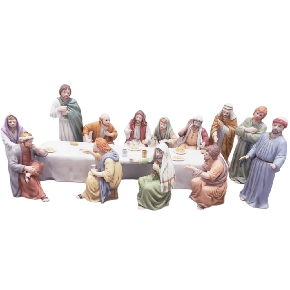 Last supper porcelain figurine set by Home Interiors